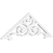 Ekena Millwork Pitch Hurley Architectural Grade PVC Gable Pediment, 36"W x 12"H x 1"P (8/12) GPP036X012X100HUR - alternate 1